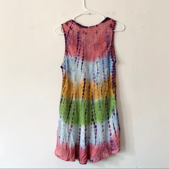 Vintage Tie Dye Cotton Tank Top XL - Picture 4 of 4